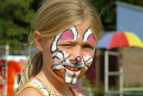 portrait of a girl at a funfair