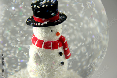 snowman in snowglobe