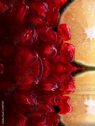 pomegranate seeds & lime