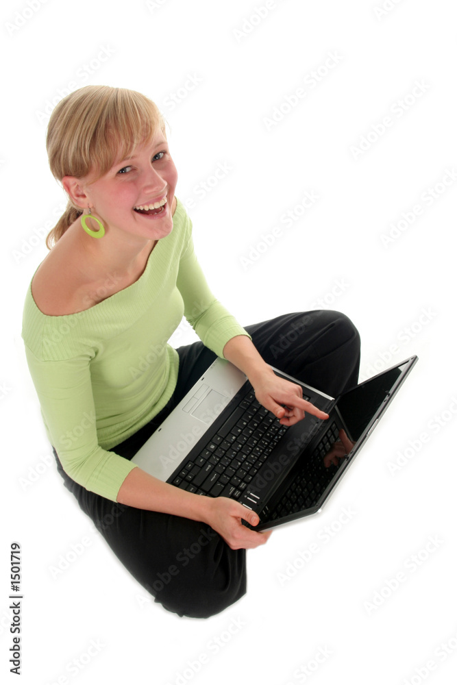 girl sitting on floor using laptop girl sitting on floor using laptop