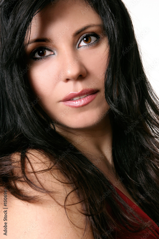 beautiful brunette portrait