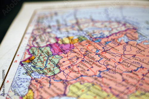 old ussr atlas map page