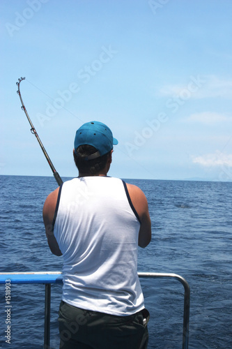 man fishing