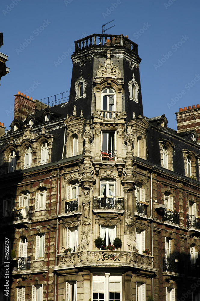 france, paris: old building in the xv district