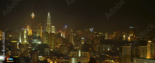 Canvas Print kuala lumpur nightscape 01