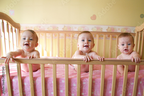 three baby girls