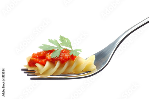 pasta and tomato sauce