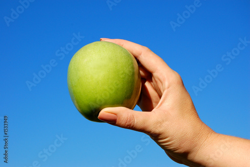 apple in hand