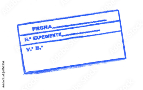 sello número de expediente