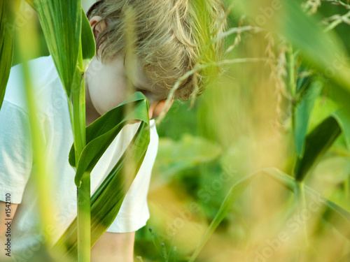 child in the garden