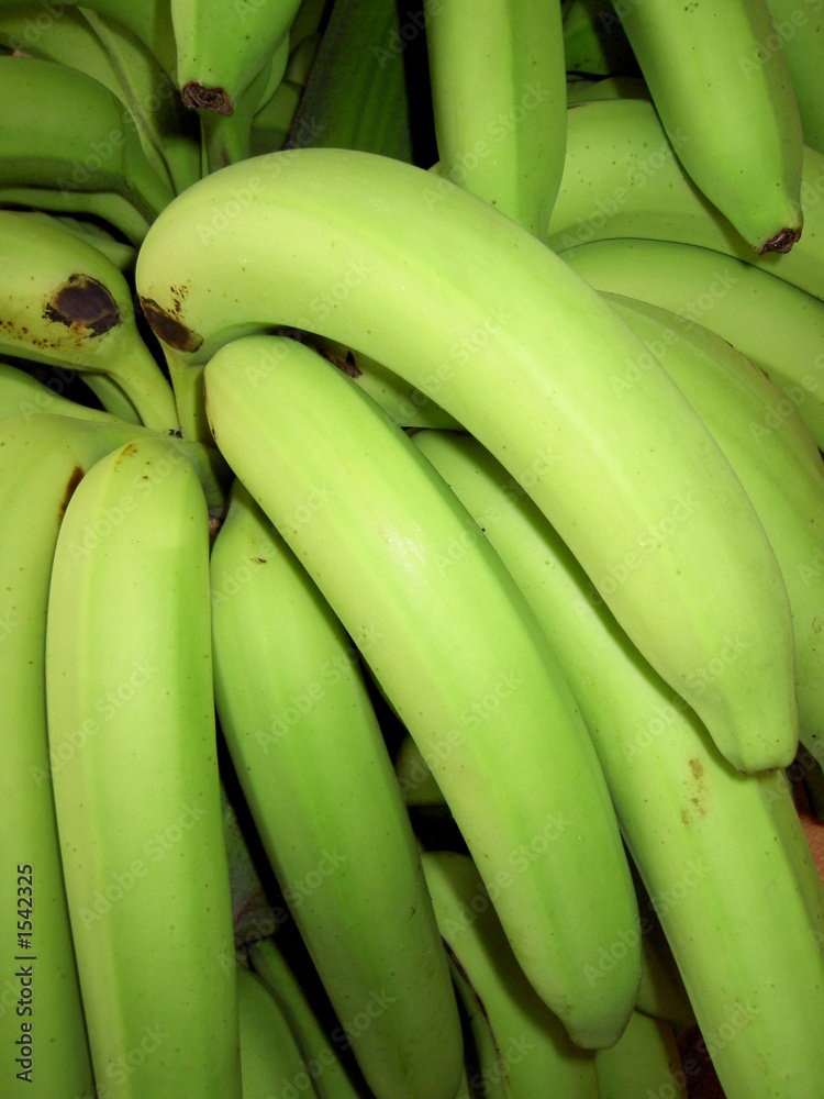 bananes jaunes-vertes