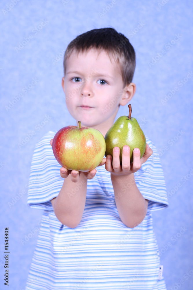 boy and fruits boy and fruits