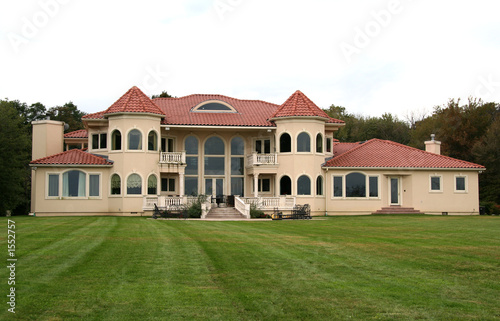 luxury home with large back yard