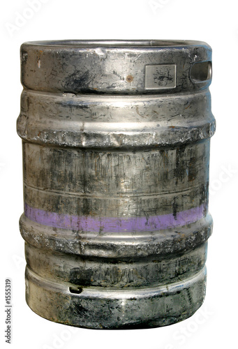 metal beer keg