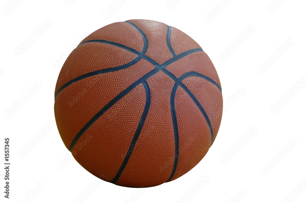 basketball with a clipping path