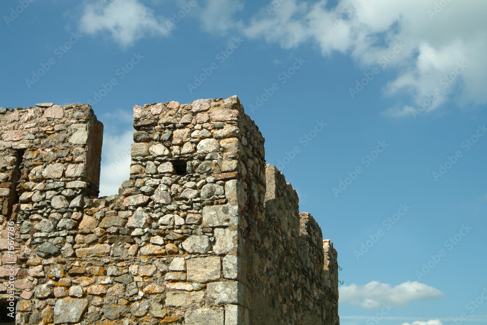 square tower of medieval castle