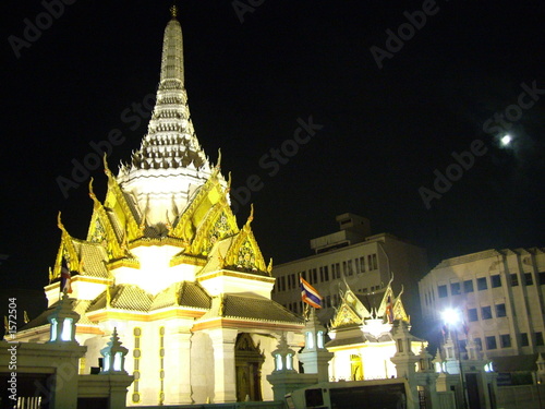 Canvas Print monument de nuit a bangkok