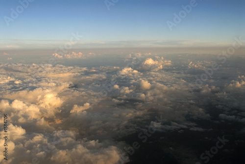 sky from plane window