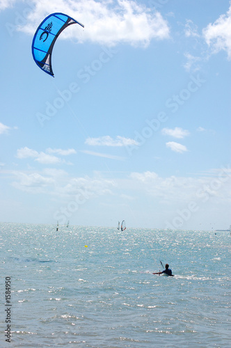 kite surfing off virginia key