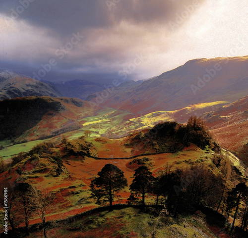 Картината върху платно borrowdale lake district uk