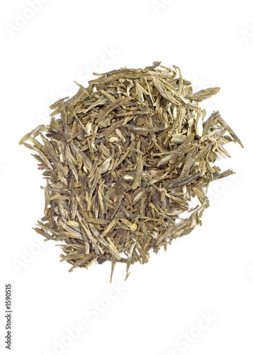 green tea leaves