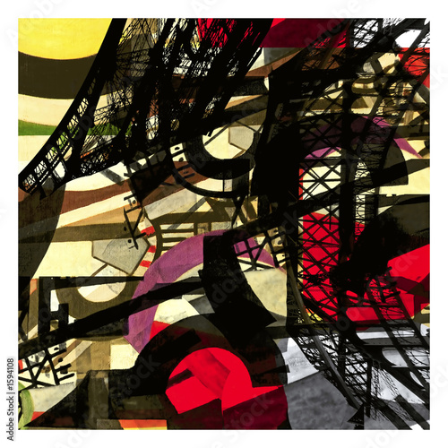 eifel tower: art composition