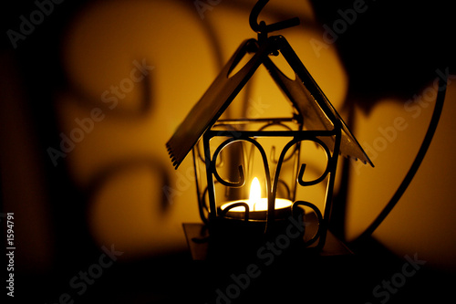 candle and shadow