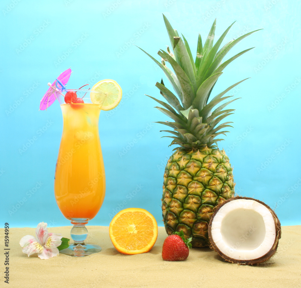 pineapple and cocktail pineapple and cocktail