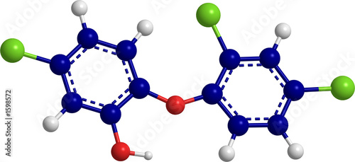 molecule of triclosan photo