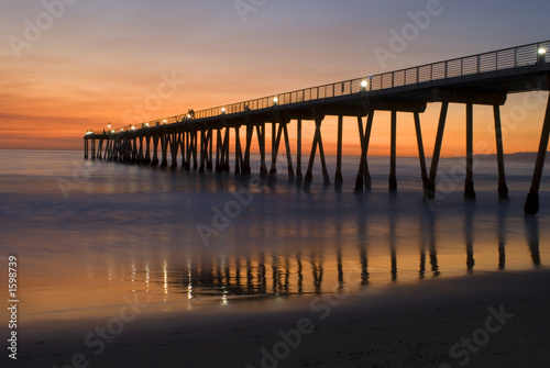 night at the hermosa pier © William Casey