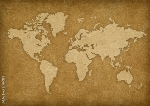 rusty world map #1600193
