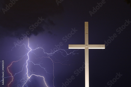 lightning and the cross
