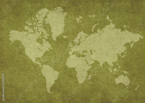 Fototapeta Naklejka Na Ścianę i Meble -  rusty world map
