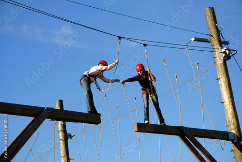 helping with a risky jump