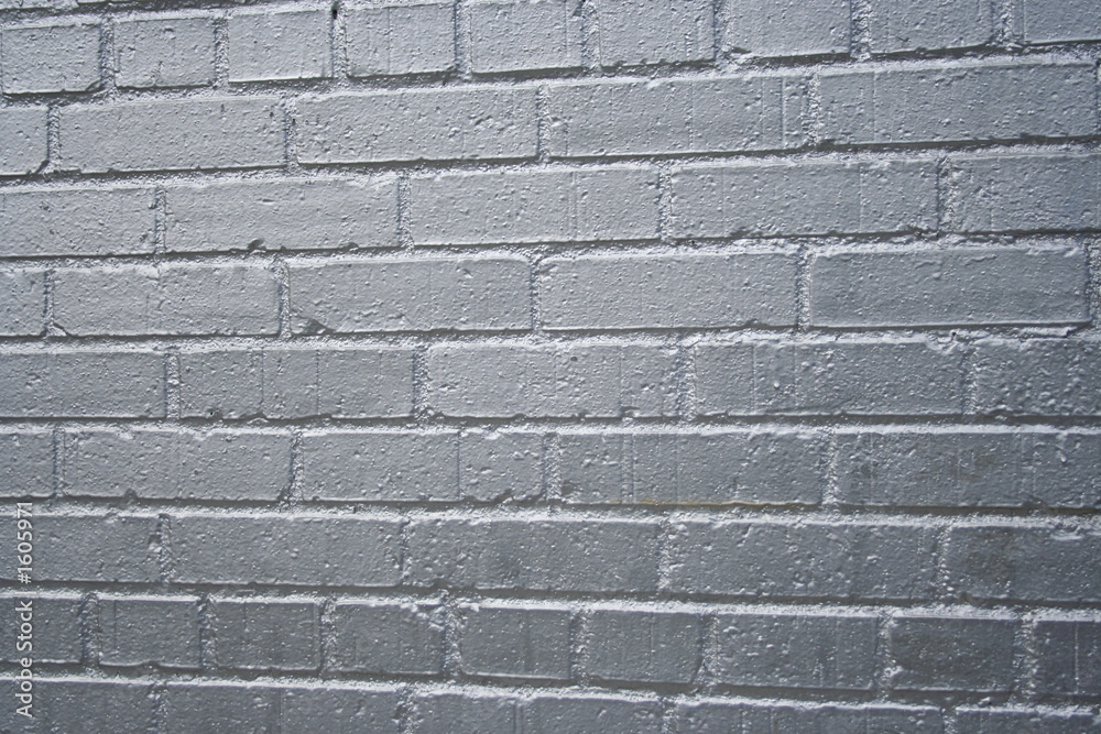 silver brick wall