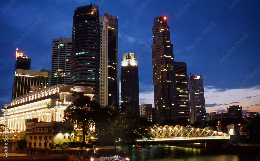 Fototapeta premium singapore skyline