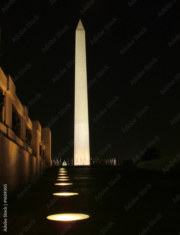 Obraz premium washington monument at night