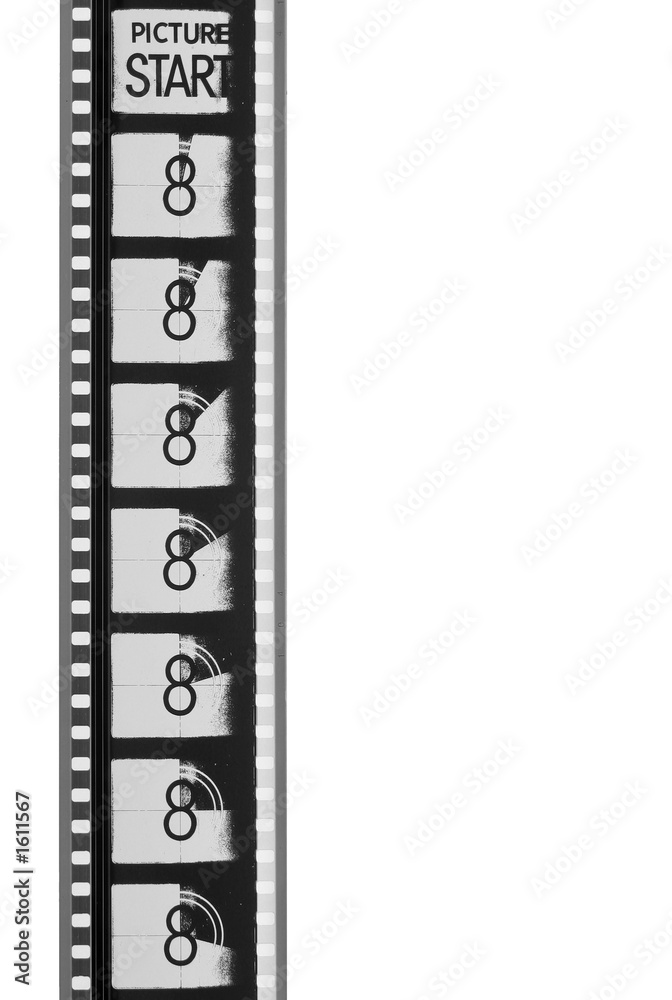 Fototapeta premium movie leader film strip (black and white)