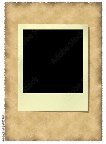 old polaroid frame at vitage