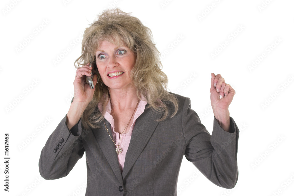 excited executive business woman on cellphone 2 excited executive business woman on cellphone 2