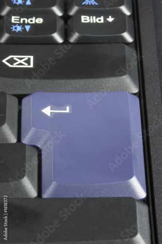 Billede på lærred enter tast notebook