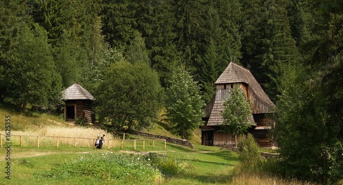 church in orava-village open air museum [slovakia]