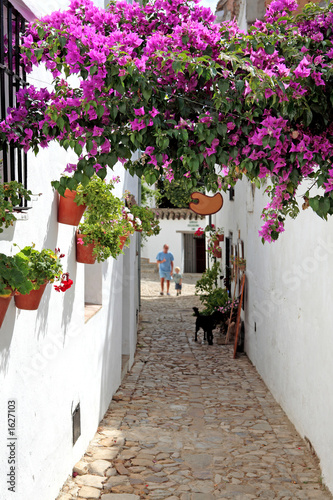 grandfather and grandson on vacation in spain
