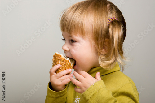 eating bread