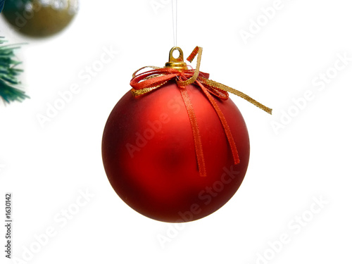 red xmas ball