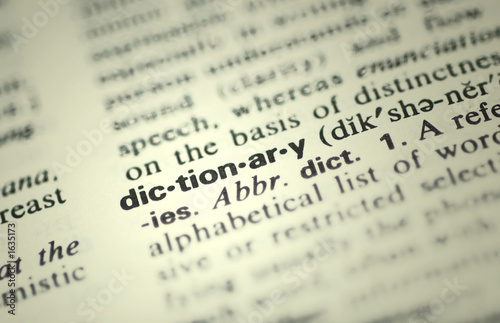 Obraz na płótnie dictionary