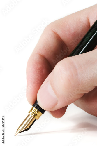 pen on white