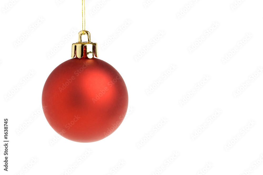 red christmas ball