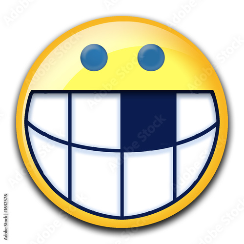 Big Smile With Big Teeth And Cavity Stock Illustration Adobe Stock