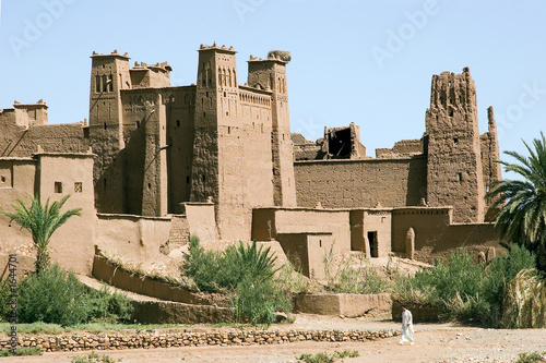 Obraz na płótnie kasbah (ksar) d'aït benhaddou au maroc w salonie